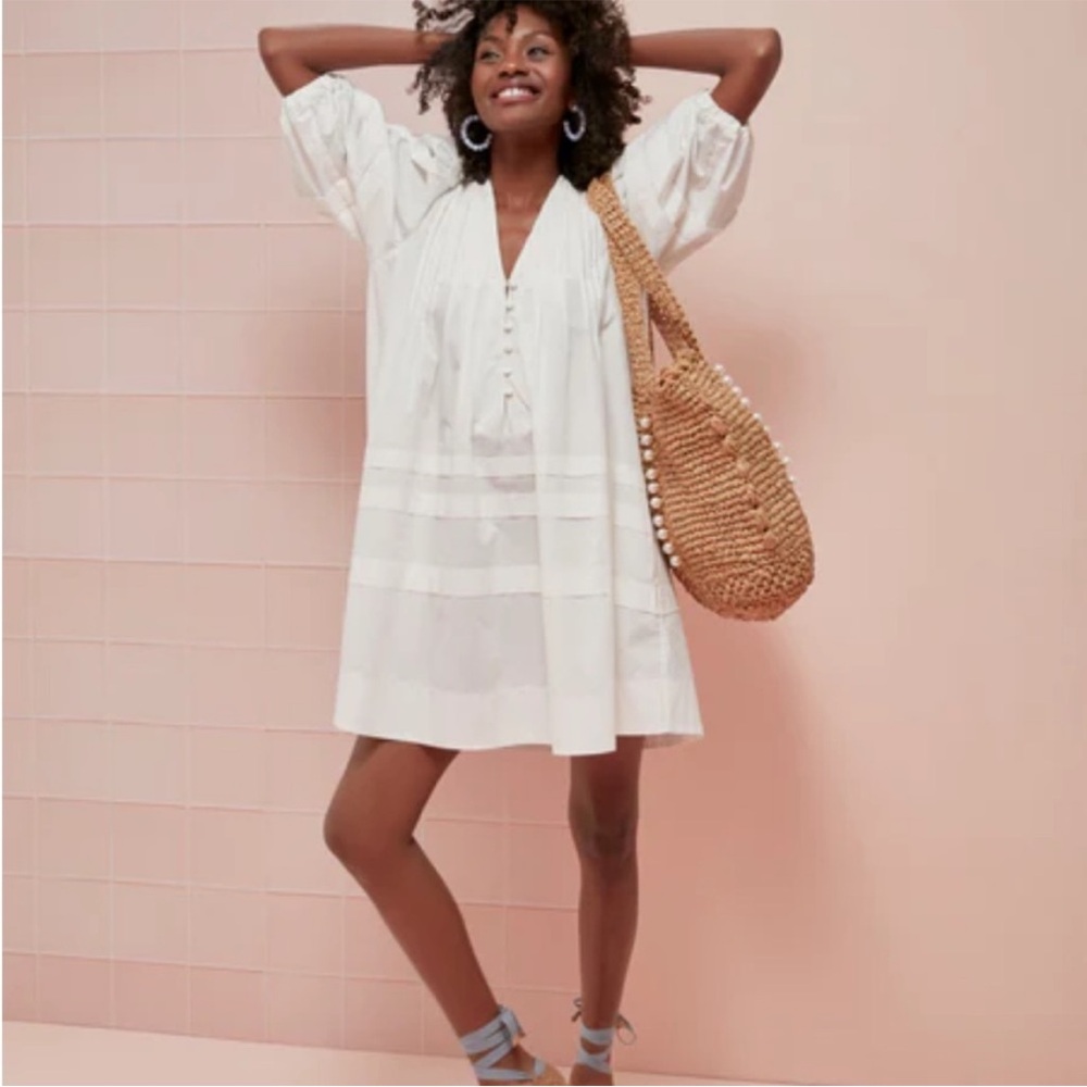 Hunter Bell Jenkins Puff Sleeve Dress - Size Small